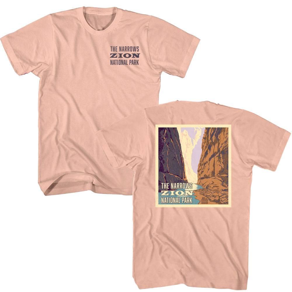 Zion National Park Narrows Unisex T Shirt 2 Sided